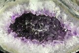 Purple Amethyst Geode - Uruguay #83659-3